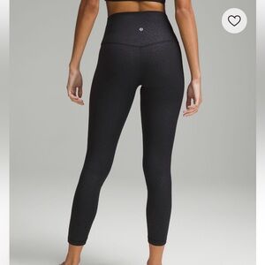 Lululemon 25” High-Rise Align Pant Leggings Sold Out color Emboss Black